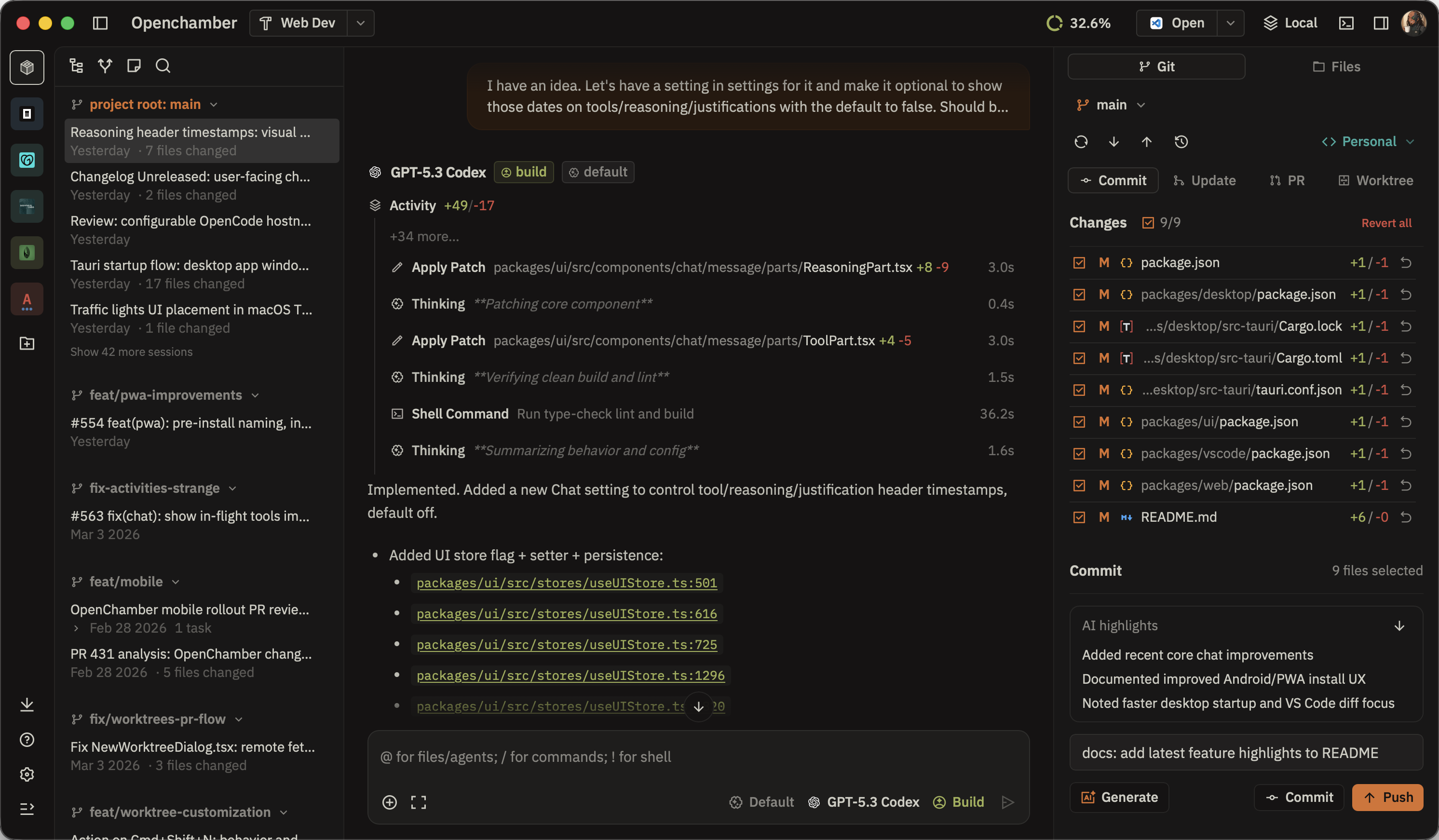 OpenChamber Chat