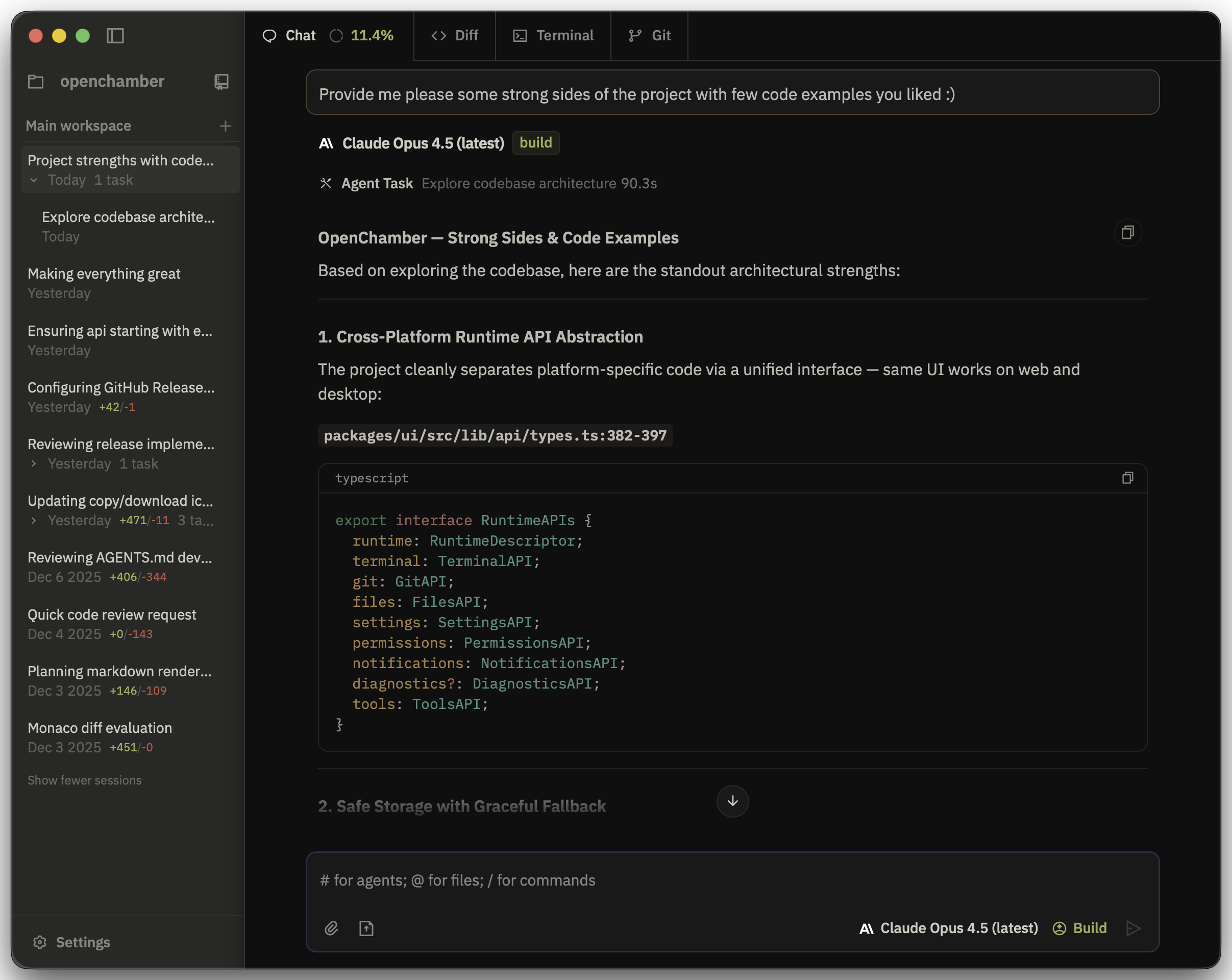OpenChamber Chat