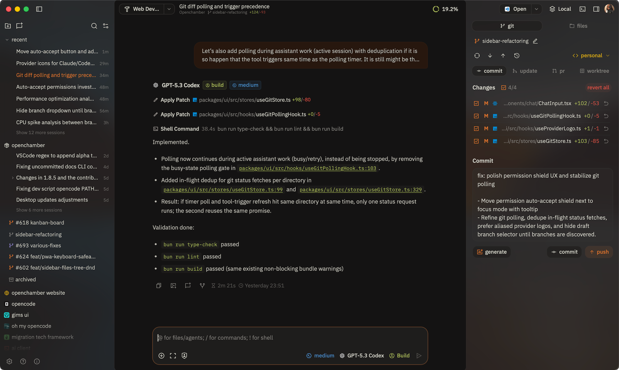 OpenChamber Chat